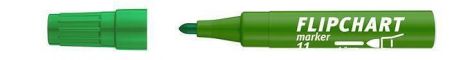 Popisovač na flipchart "Artip 12", zelená, 1-4mm, klínový hrot, ICO