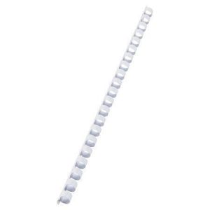 Hřbet, plastový, bílý, 10 mm, 41-55 listů, VICTORIA