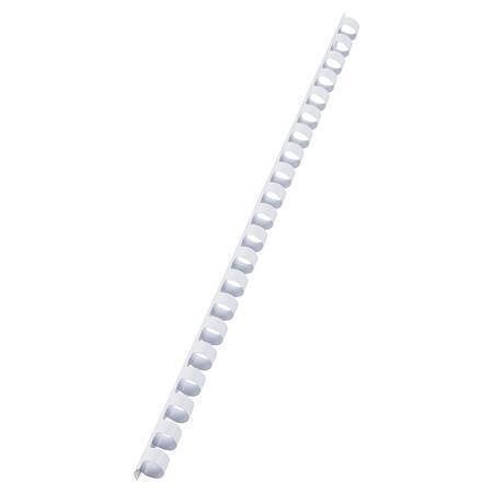 Hřbet, plastový, bílý, 10 mm, 41-55 listů, VICTORIA