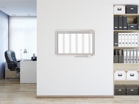 Magnetická plánovací tabule - roční, ENG, 90x60 cm, VICTORIA