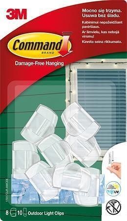Samolepicí plastové háčky na kabely “Command”, 8 ks, 3M SCOTCH 7100308816