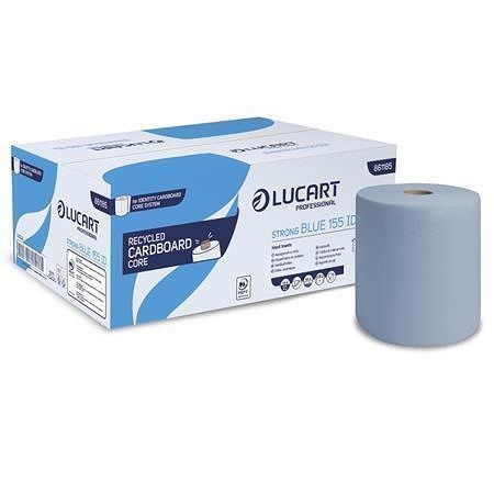 Papírové ručníky "Strong Blue 155 ID", modrá, 2-vrstvé, 6 rolí, LUCART 861185
