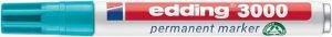 Permanentní popisovač "3000", tyrkysová, 1,5-3 mm, kuželový hrot, EDDING 7580228013