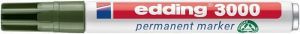 Permanentní popisovač "3000", olivově zelená, 1,5-3 mm, kuželový hrot, EDDING 7580228008
