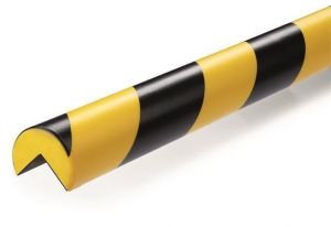 Ochranný rohový profil "E25R", žlutá-černá, magnetický, 5 ks/balení, DURABLE 1110130