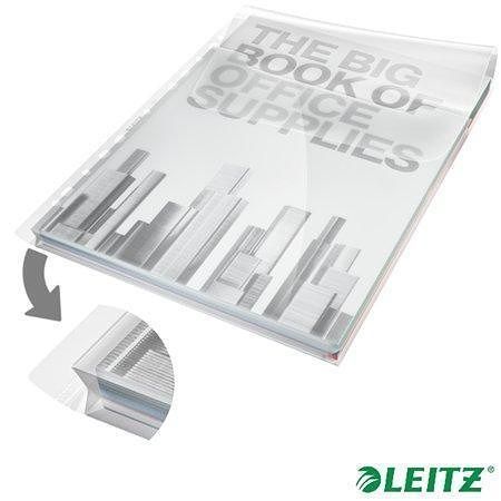 Kapsy s rozšiřitelnou kapacitou a chlopní "Jumbo", čirá, A4, 180 mikron, 20 mm, LEITZ