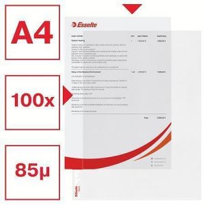 Euroobal s otvíráním ze shora a z vnitřní strany, matný, A4, 85 mikronů, ESSELTE