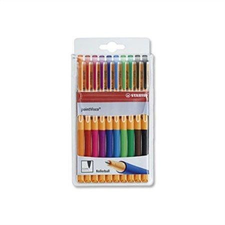 Roller "PointVisco", sada, mix barev, 0,5mm, STABILO
