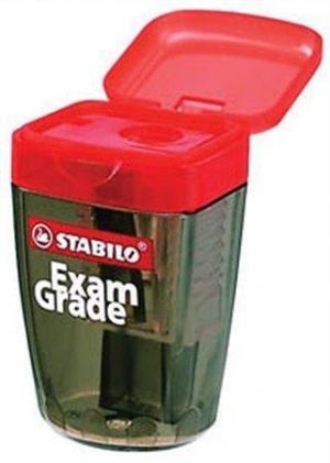 Ořezávátko na jednu tužku, se zásobníkem na odpad, STABILO "Exam Grade"