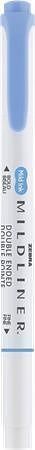 Zvýrazňovač "Mildliner Cool &amp; Refined", modrá, oboustranný, 1,0/3,5 mm, ZEBRA