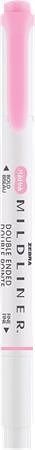 Štětcový fix "Mildliner Fluorescent", růžová, oboustranný, 1,0/3,5 mm, ZEBRA