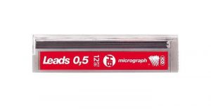 Grafitová tuha "Micrograph", HB, 0,5mm, ICO