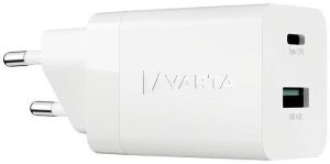 Síťová nabíječka "Speed", 1x USB, 1x USB-C, 38W, VARTA 57955101111