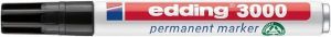 Permanentní popisovač "3000", černá, 1,5-3 mm, kuželový hrot, EDDING 7580228001