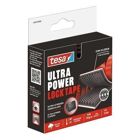 Upevňovací páska na suchý zip "Ultra Power Lock", oboustranná, 25 mm x 1 m, TESA 55233-000
