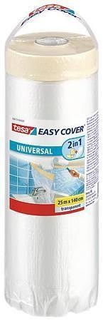 Fólie s maskovací páskou "Easy Cover Universal 58870", 1,4 x 25 m, TESA