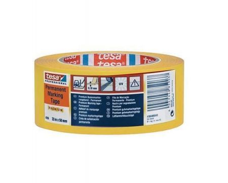 Výstražná a značkovací páska "Proffesional Premium 4169", žlutá, 50 mm x 33 m, TESA