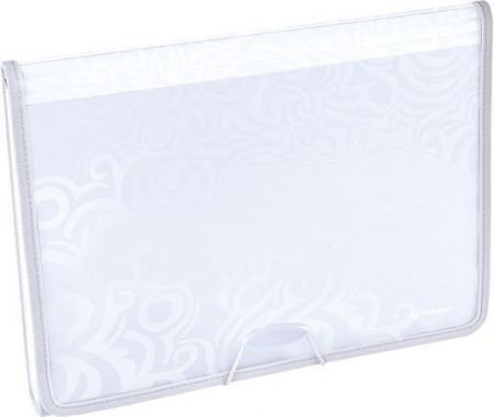 Harmonikové desky "Tai Chi", s gumičkou, bílá, PP, A4, PANTA PLAST