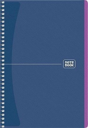 Spirálový sešit "Notebook", mix, A5, čtverečkovaný, 80 listů, SHKOLYARYK