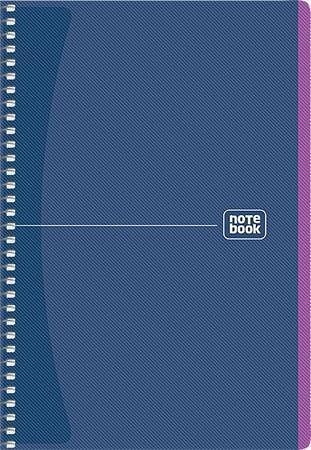 Spirálový sešit "Notebook", mix, A5, čtverečkovaný, 80 listů, SHKOLYARYK