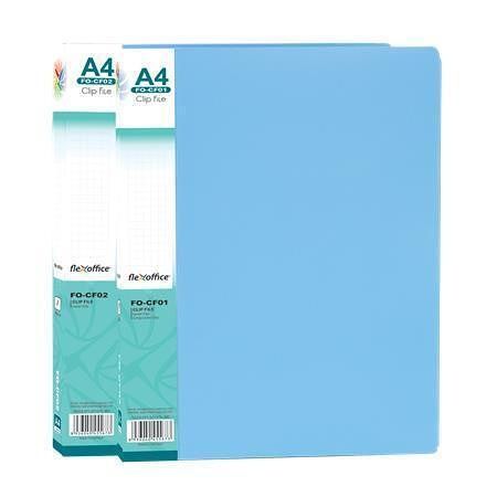 Desky s rychlosvorkou "FO-CF02", modrá, A4, PP, FLEXOFFICE