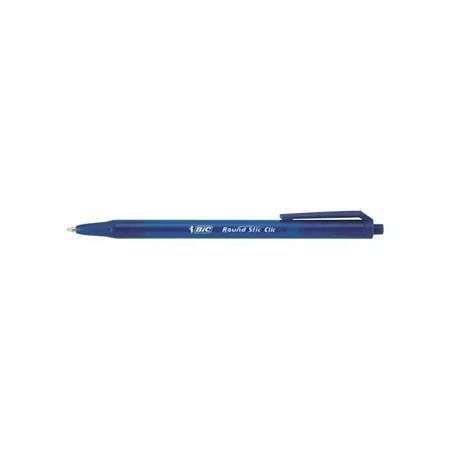 Kuličkové pero "Round Stic Clic", modrá, 0,4 mm, výsuvné, BIC 926376