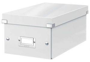 Krabice na DVD "Click&amp;Store", bílá, LEITZ