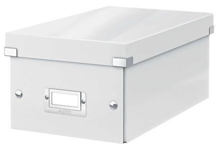 Krabice na DVD "Click&amp;Store", bílá, LEITZ