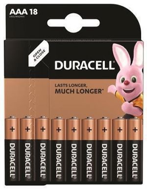 Baterie "Basic", AAA, 18 ks, DURACELL