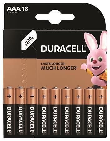 Baterie "Basic", AAA, 18 ks, DURACELL