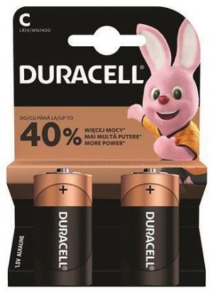 Baterie "Basic", C baby, 2 ks, DURACELL