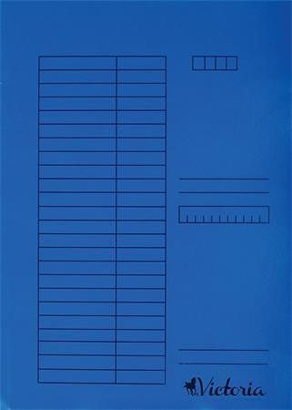Desky s rychlovazačem, modré, karton, A4, VICTORIA
