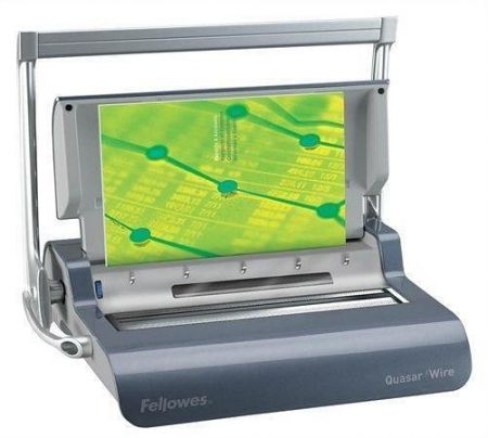 Vazač "Quasar Wire", drátová vazba, ruční, 130 listů, FELLOWES