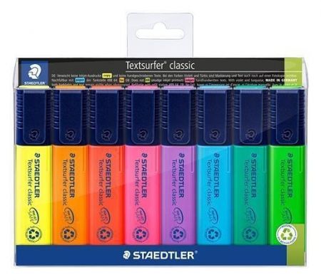 Zvýrazňovač "Textsurfer classic 364", sada, 8 barev, 1-5 mm, STAEDTLER