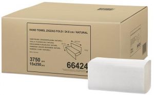 Papírové ručníky "Singlefold", přírodní, Z, 2-vrstvé, H3, 250 listů, TORK 66424