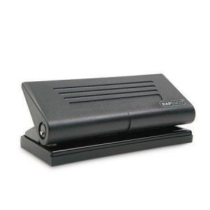 Děrovačka, 6 otvorů, na 8 listů, kovová, RAPESCO "Diary 66", černá