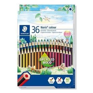 Barevné pastelky "Noris Colour 185", 36 různých barev, šestihranné, STAEDTLER 185 CD36