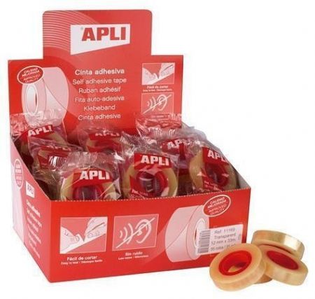 Lepicí páska, 12mm x 33m, APLI "Transparent"