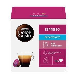 Kapsle do kávovaru, 16 ks, NESCAFÉ "Dolce Gusto Espresso", bezkofeinu