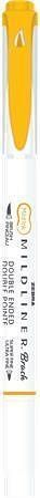 Štětcový fix "Mildliner Warm", zlatá, oboustranný, ZEBRA