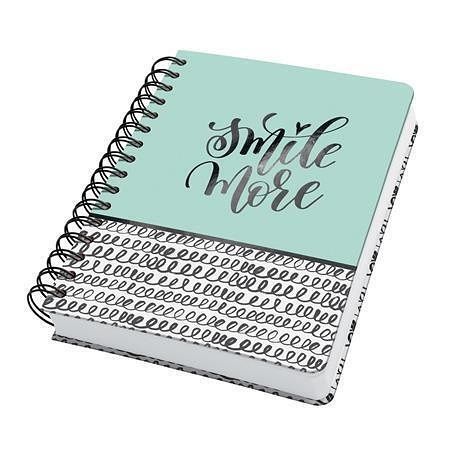 Spirálový sešit "Jolie", Curly Mint, A5, tečkovaný, 120 listů, tvrdé desky, SIGEL JN623