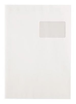 Obálka, TC4, samolepicí, s krycí páskou, 324 x 229 mm, s okénkem vpravo, VICTORIA, 250 ks