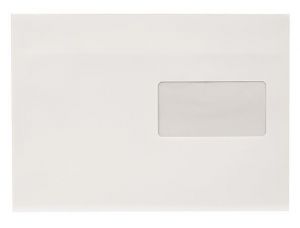 Obálka, LC5, samolepicí, s krycí páskou, 162 x 229 mm, s okénkem vpravo, VICTORIA, 500 ks