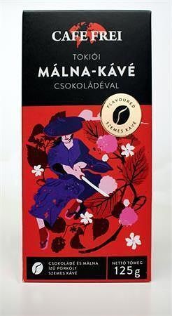 Káva "Tokijská čokoládovo-malinová", pražená, zrnková, 125 g, CAFE FREI
