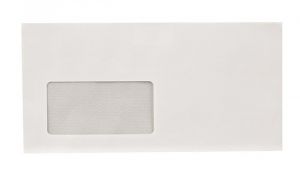 Obálka, LA4 "DL", samolepicí, 110 x 220 mm, s okénkem vlevo, VICTORIA, 1000 ks