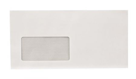 Obálka, LA4 "DL", samolepicí, 110 x 220 mm, s okénkem vlevo, VICTORIA, 1000 ks