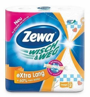 Kuchyňské utěrky "Wisch&amp;Weg extra lang", 2vrstvé, 2 role, ZEWA