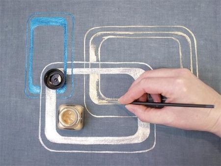 Sada "Barva na textil metalická" 6 x 20 ml - základní, JAVANA, KREUL