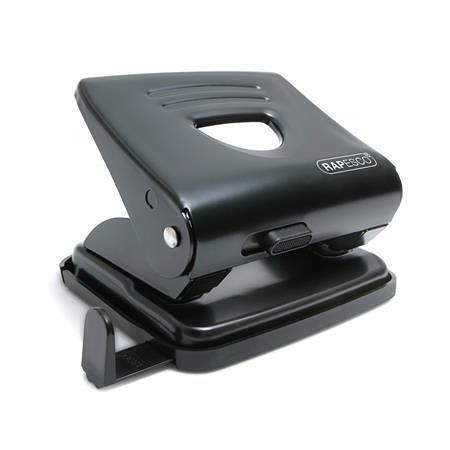 Děrovačka "825", 2 otvory, černá, 25 listů, kov, RAPESCO