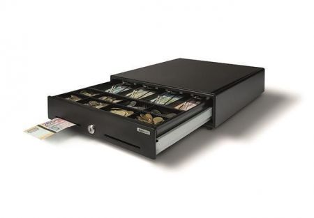 Standardní pokladní zásuvka "SD-3540", 8 x mince, 4 x bankovky, s elektrickým otevíráním, 